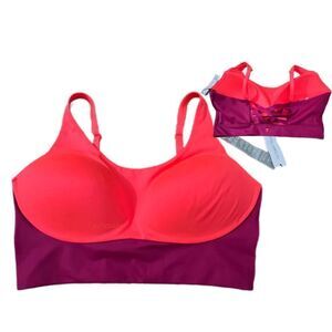 Victoria’s Secret Allegro Medium Support Flow on Point Lined sport bra orange